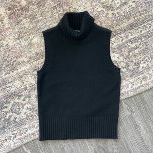 Lauren by Ralph Lauren 100% Cashmere Turtleneck Sleeveless Sweater